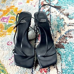 Jeffrey Campbell fluxx Sandal Black 6.5 Like new